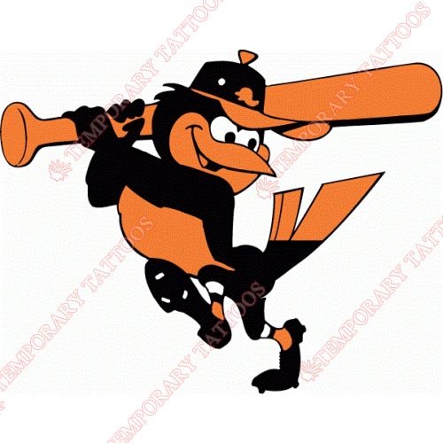 Baltimore Orioles Customize Temporary Tattoos Stickers NO.1425